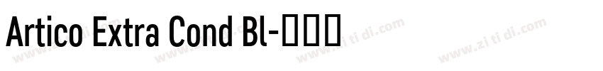 Artico Extra Cond Bl字体转换